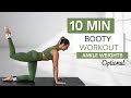 10 min BOOTY WORKOUT | Shape and Sculpt Your Glutes | Ankle Weights Optional