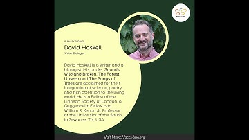 SCCS 2022 - Plenary talk by Dr. David Haskell