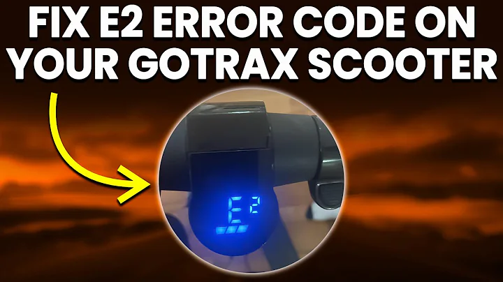 How To Fix The E2 Error Code On GOTRAX Scooter (Troubleshoot The E2 Error Code On GOTRAX Scooter)