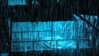 Heavy Rain & Thunder on Desolate Tin Roof, Most Effective Lullaby to Sleep - Insomnia, Sleep Therapy