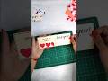 Diy Love Slider Card | How To Make A Love Slider Card | #crafteholic #shorts #diycard #cardmaking