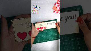 Diy Love Slider Card | How To Make A Love Slider Card | crafteholic shorts diycard cardmaking