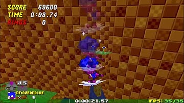 SRB2 v2.2.9: GFZ2 in 00:14.60 w/ Sonic Overdrive