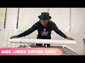 How to Make a Long Shipping Tube to Ship Paintings and Artwork