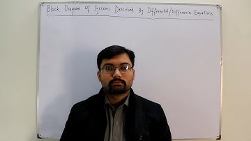 Block diagram representation of 1st order systems