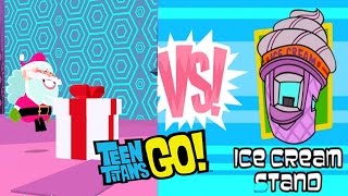 Teeny Titans - A Teen Titans Go! (Santa Claus Vs. Ice Cream Stand) Gameplay Fight! screenshot 2