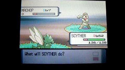 Shiny Machop by chaining on route 207