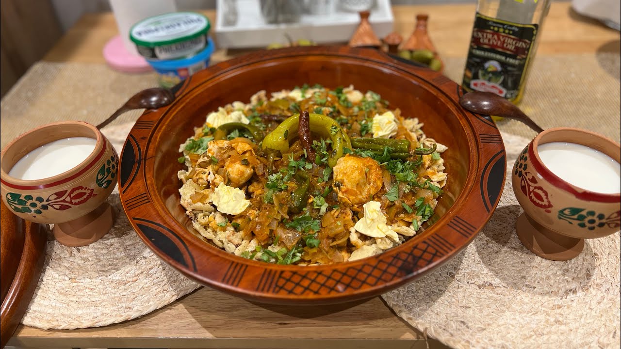 المحكوك أو المروقي أو المرخوس البسكري على طريقتي بنة لا تقاوم😋🍅🌶️🧅مليح بزاف للنافس يطيح الحليب