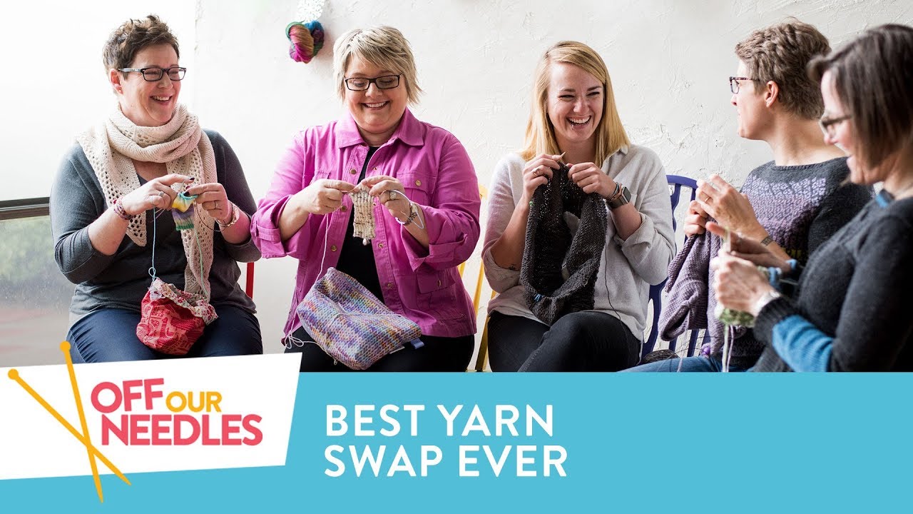 How to Throw an YARN SWAP Party Off Our Needles