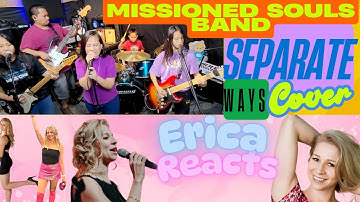 Erica Reacts - SEPARATE WAYS (Worlds Apart) by JOURNEY | Missioned Souls family band (studio) cover