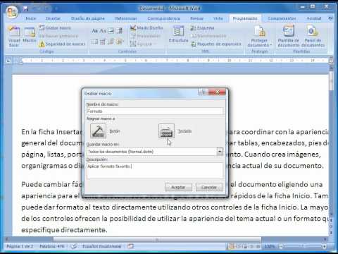 macros en microsoft word youtube formato de afiches en word