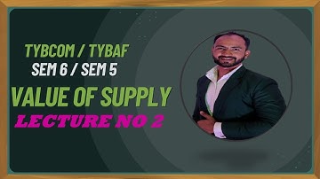 #2 VALUE OF SUPPLY under GST for BCOM,BMS,BAF,BBI,MCOM,PGDFM| Siraj Shaikh | Mumbai University |