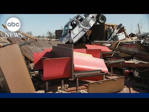 Deadly tornado leaves trail of destruction for nearly 60 miles - GMA.