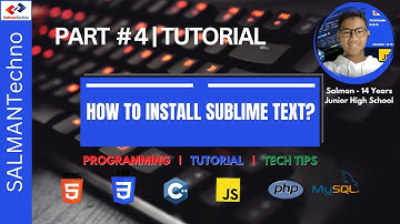 TUTORIAL - HOW TO INSTALL SUBLIME TEXT?