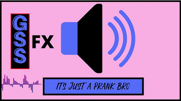 ITS JUST A PRANK BRO  - Sound Effect HD (No Copyright Sound)