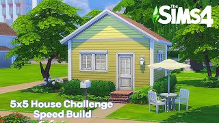 5x5 House Challenge Speed Build | The Sims 4