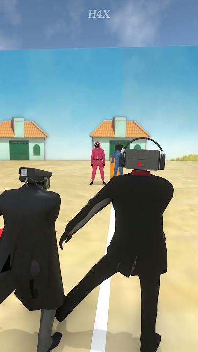 they dance behind the tv man #squidgame #funny