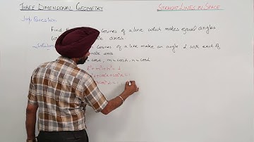 Best Free Lecture l ICSE CLASS 11 MATH - Three Dimensional Geometry l Important Question l L8