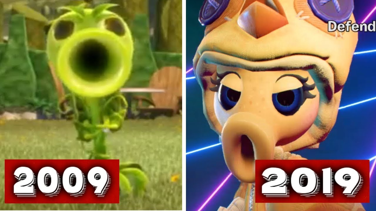 Evolution of Plants vs. Zombies Games (2009 ~ 2021) 