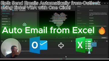 Ep3: Send Emails Automatically from Outlook using Excel VBA with One Click!