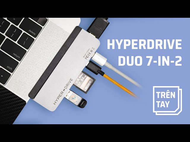 1 trong số ít hub xuất được HDMI 4K60 - Hyperdrive DUO 7-IN-2