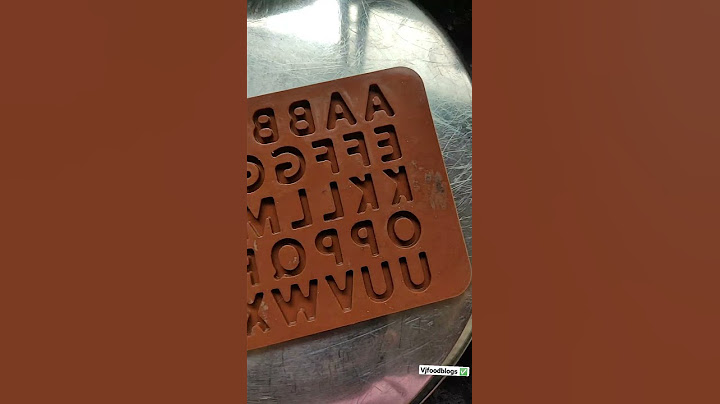 how to make chocolate alphabet | letters mold