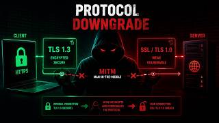 Protocol Downgrade Explained in 3 Minutes (Animation) ⚠️ | How Hackers Break Secure Connections
