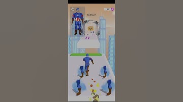 Mashup hero 3D gameplay video | Android, ios mobile all level #short  games  level - 09