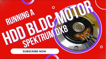 Running a Hard Disk Brushless Motor with ESC and DX8 #femtophysiker #rchobby #hdd #spektrumrc