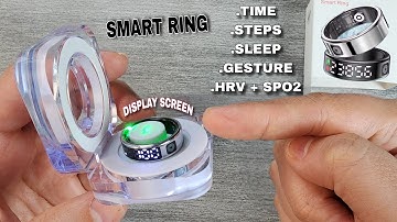 SMART RING WITH SCREEN DISPLAY + GESTURE CONTROL