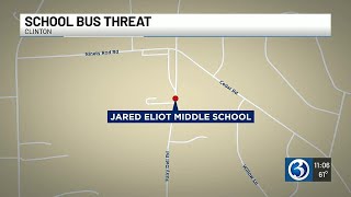 Clinton police investigate school bus threat, determine it was not credible