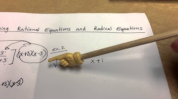 3.4 Solving Rational and Radical Equations