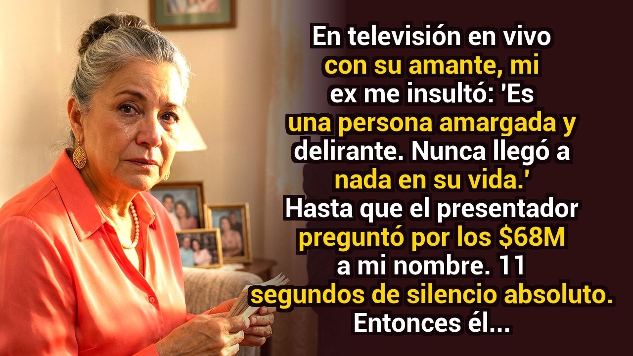En televisión en vivo con su amante, mi ex me insultó — hasta que preguntaron por los $68M