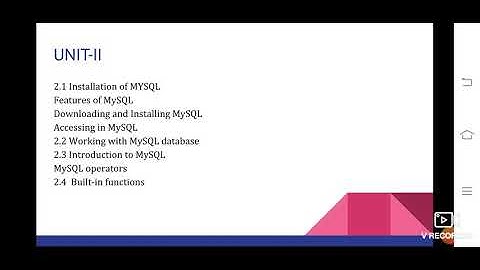 Lecturers: RDBMS unit-II Flow control statement.