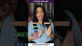 How to Speak English Fast and Understand Native English Speakers | Contractions | English With Geet