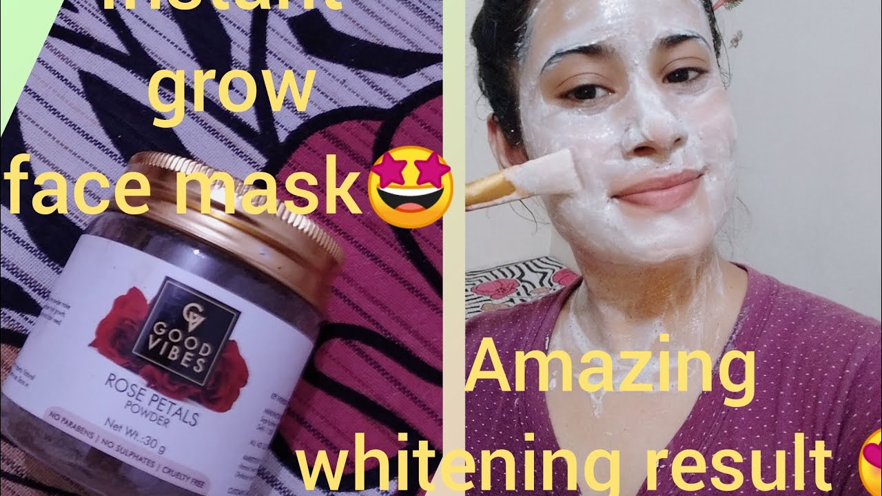 Good vibes rose petals powder mask brightening mask.. YouTube