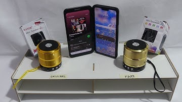 [4K] WSTER WS-887 FEATURES &BLUETOOTH COMPARISON ORIGINAL/ FAKE   MINI BLUETOOTH SPEAKER  30092021