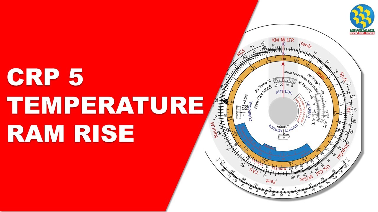 Ram Rise Airplane Temperature RAM Rise | CRP 5 Flight Computer | Navigation Computer #12 ...