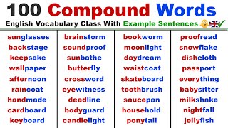 Let’s Join Words Together - 100 Compound Words in English English Vocabulary Class