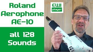 Aerophone AE-10 | Sound samples of all 128 sounds
