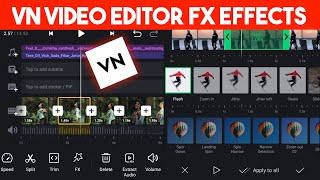 Vn Video Editor Fx Tutorial | How To Add Multiple Fx In Vn App | Vn App Shake Effects | Video Editor screenshot 4
