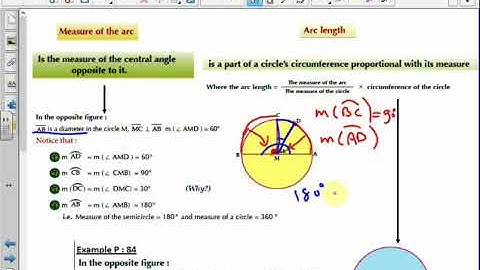 Math G9 : Unit 5 lesson 1 ( The central angle and measuring arcs)