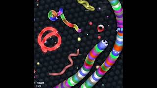 Slither.io-64k Score,Easy way to get a Highscore #shorts #slithersnake #miniclip #gaming #slitherine