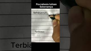 Rahasia tulisan bagus #kaligrafitutorial