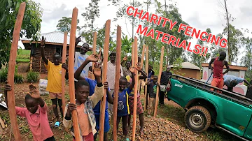 WONDERFUL CHARITY FENCING MATERIALS FOR MAMA OBAMA PROJECT!! #charity in #africa