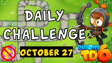 Bloons TD 6 Daily Challenge | 222 Challenge | No MK No Powers Used | October 27 2024