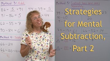 Strategies for mental subtraction, part 2