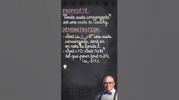 [SHO#29] Toute suite convergente est de Cauchy ! #démonstration #analyse