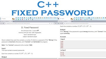 **How to Solve Fixed Password | Codeforces Sheet 2 Problem D Solution Using C++ | Step-by-Step**