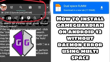 How to install gameguardian on android 12 without daemon problem using multi space